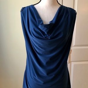 💟2/$10💟 🌼NWT🌼 Sleeveless Cowl Navy top
